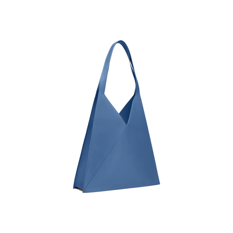 Maison Margiela Cow Leather Tote Bag Shopping Bag Shoulder Bag Handbag Women's Blue-2