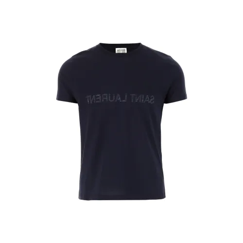 SAINT LAURENT T-Shirts Men Navy