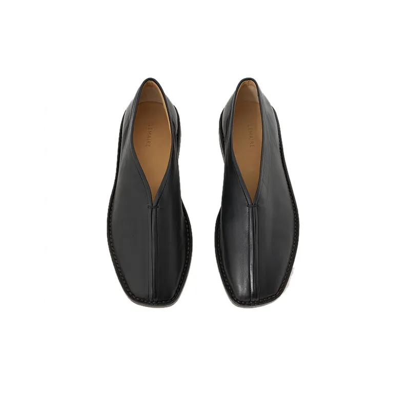 Lemaire Square Toe Slip On Loafers-2