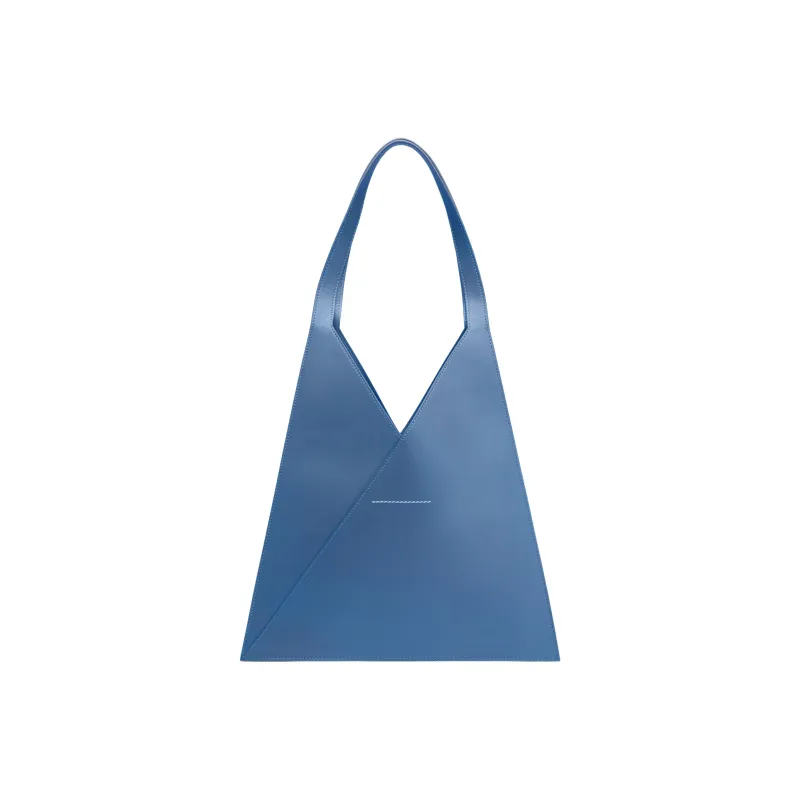 Maison Margiela Cow Leather Tote Bag Shopping Bag Shoulder Bag Handbag Women's Blue-1