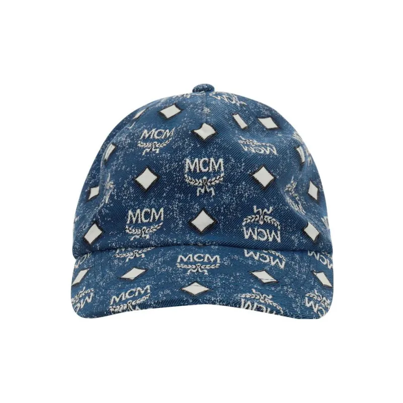 MCM Baseball Caps Unisex Blue-1