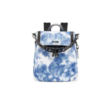 TUMI Fabric Backpack Unisex Blue & White