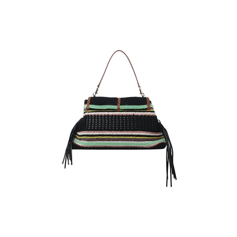 Chloe Soft Knitted Fabric, Wool Handbag, Shoulder Bag Women's-1