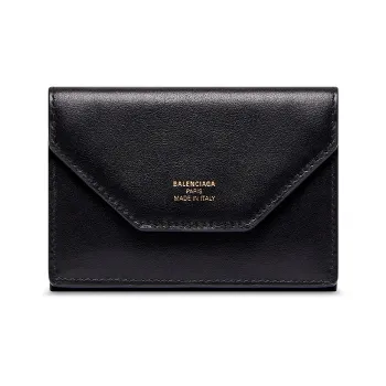 Balenciaga Calfskin Wallet Mini Women's Black