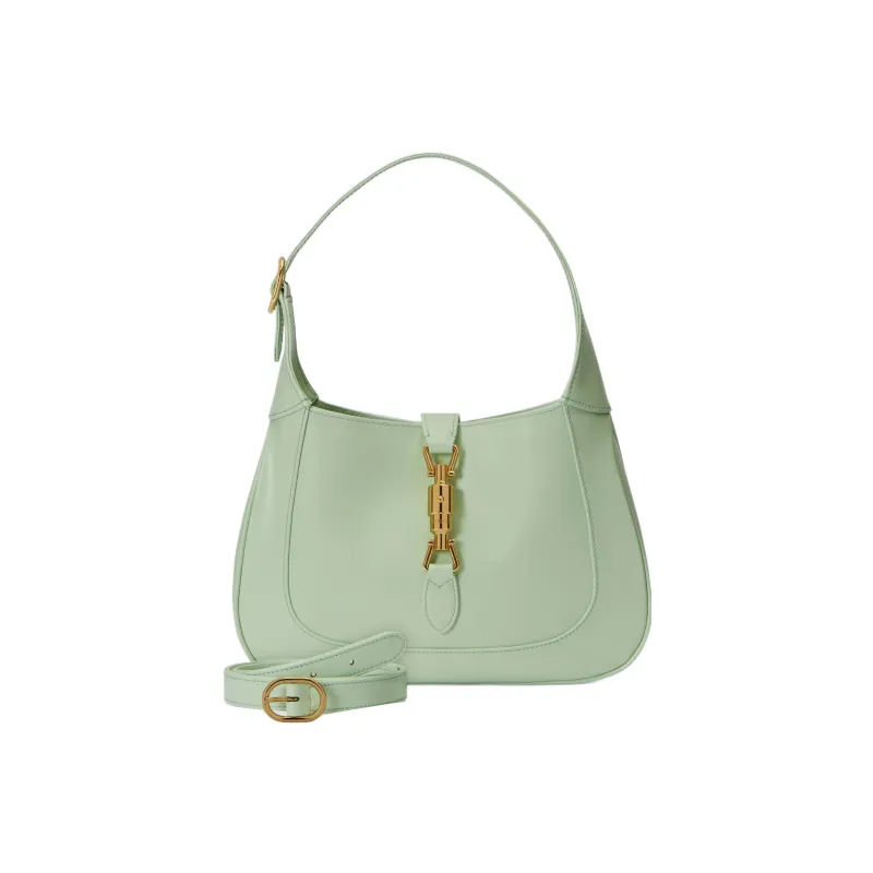 GUCCI Jackie 1961 Leather Crescent Shoulder Bag Shoulder Bag Women's Light Green-2