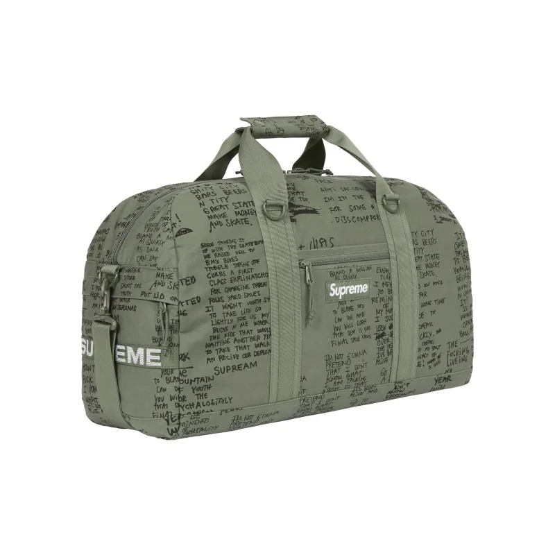 Supreme Cotton Luggage Bag, Shoulder Bag, Crossbody Bag, Handbag Regular Unisex Green-2