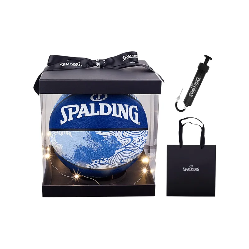 SPALDING Nature Series PU Basketball Blue Size 7 Training Unisex-3