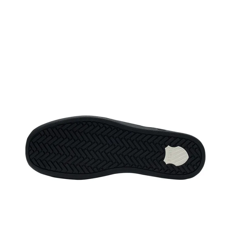 KSWISS Classic Anti Slip Wear Resistant Low Top Skateboard Shoes Charcoal Black-4