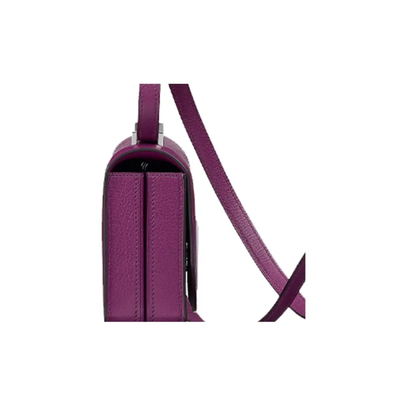 HERMES Mosaique Mosaic Goatskin Crossbody Bag Shoulder Bag Women's P9 Anemone Sea Cucumber Purple-3