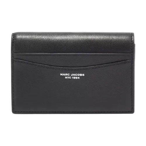 MARC JACOBS Goat Leather Card Holder, Wallet Women's Black