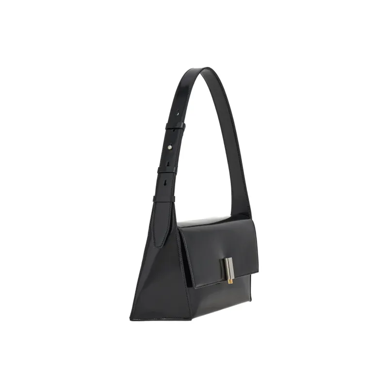 FERRAGAMO Cow Leather Hobo Bag, Handbag, Shoulder Bag Women's Black-1