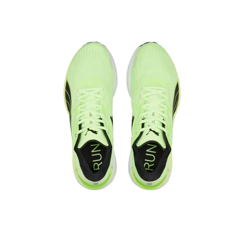 PUMA Electrify Nitro 2 Anti Slip Wear Resistant Low Top Casual Running Shoes Men's Green Black-3
