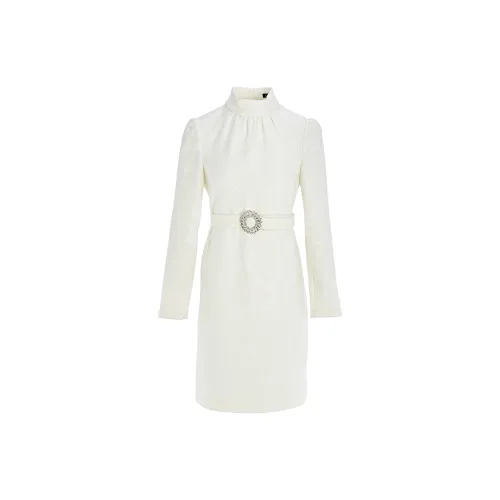 Marie Elie Long-Sleeved Dresses Women's White