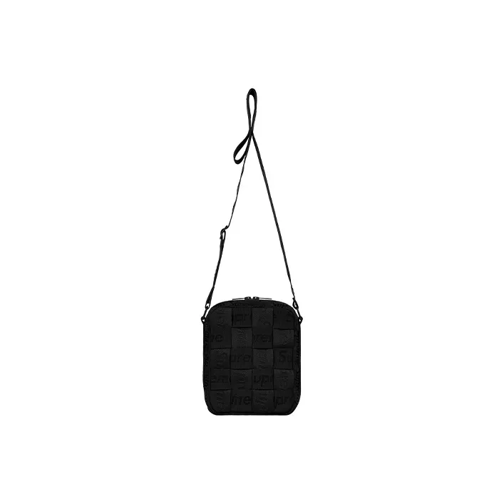 Supreme Jacquard Shoulder Bag, Crossbody Bag Regular Unisex Black-1