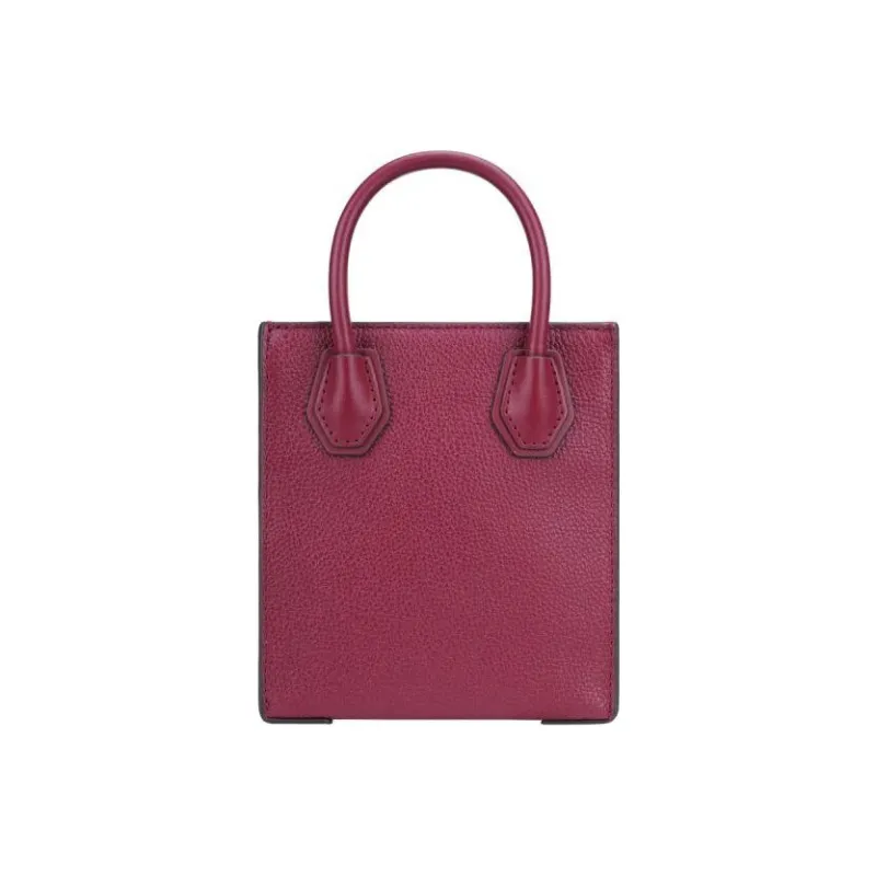 MICHAEL KORS Pebbled Leather Tote Bag Shopping Bag Shoulder Bag Handbag Crossbody Bag Extra Small Women's Mulberry Red-2