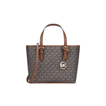 MICHAEL KORS Cow Leather Shoulder Bag Crossbody Bag Handbag Small Size Women's Marine Blue/Brown