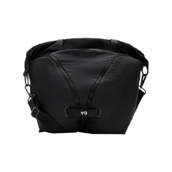 Y 3 Recycled Nylon Handbag Shoulder Bag Crossbody Bag Regular Unisex Black