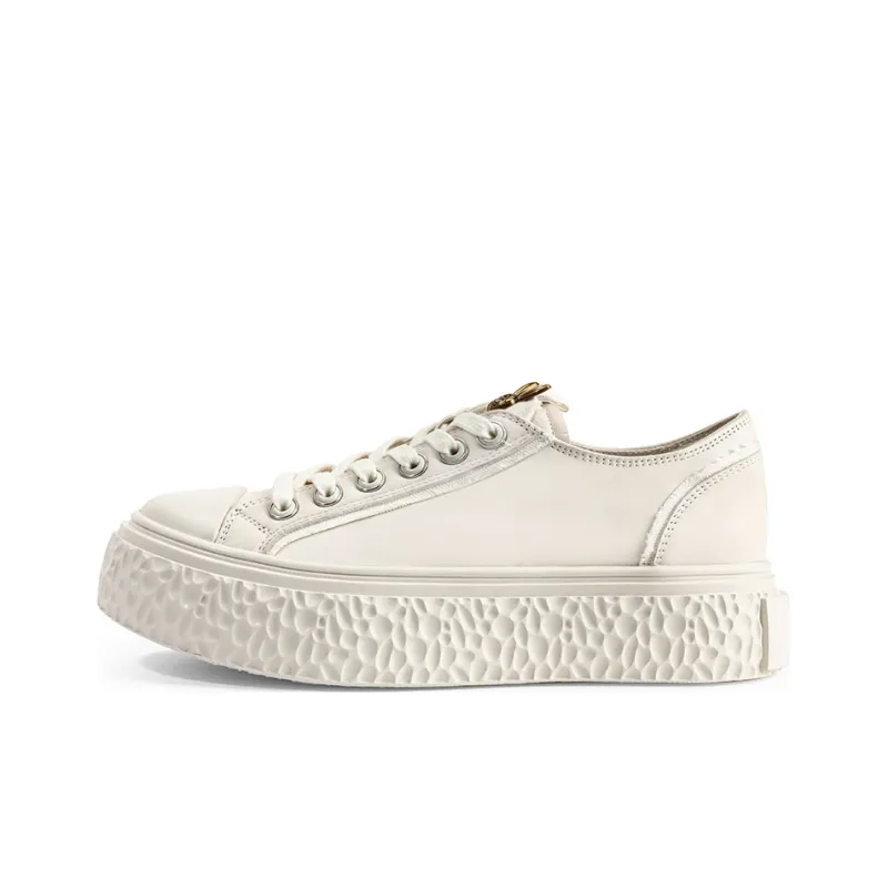 Rosa Bianca Skateboard Shoes Women's Low Top Apricot/Ecru-4