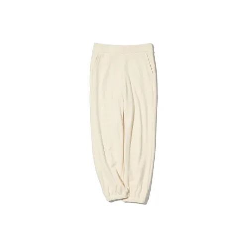 UNIQLO Knitted Sweatpants Women's Ivory