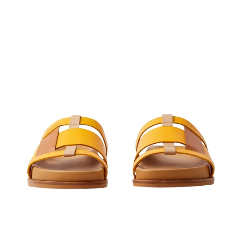 Burberry Colour-block Leather Slides-2