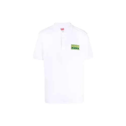 KENZO Logo Patch Short-Sleeved Polo Shirt