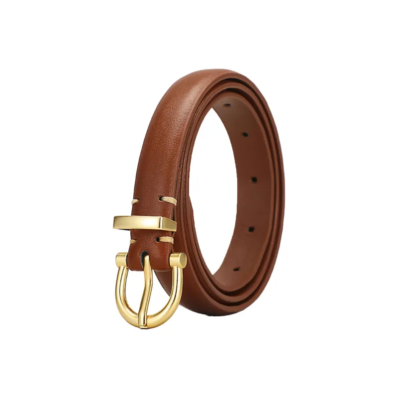 ALIEN BANG Cow Leather Leather Belts Women's 2.5CM-2