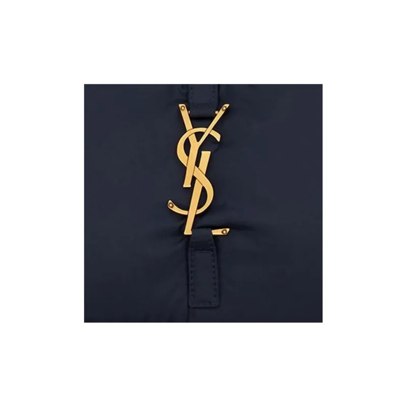 SAINT LAURENT LE5A7 Nylon Hobo Bag, Crossbody Bag, Shoulder Bag Women's Marine Blue-5