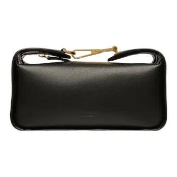 BALLY Cow Leather One Shoulder Handbag Women's Black