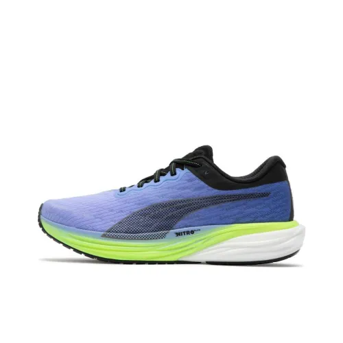 PUMA Deviate NITRO 2 Running Shoes Men Low-Top Blue/Purple