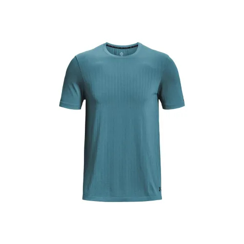 Under Armour Rush T-Shirts Men Glacier Blue