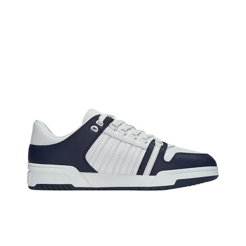 KSWISS Slip Resistant Shock Absorbers Low Top Skateboard Shoes White Blue-1