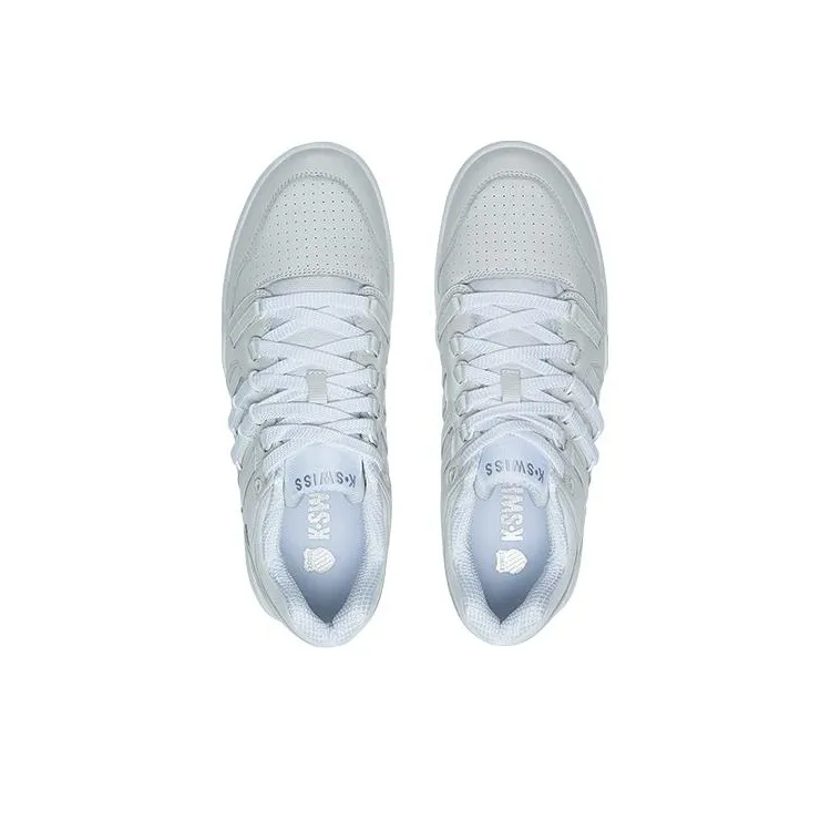 KSWISS Si18 Full House Shoe Slip Resistant Cushioning Low Top Skateboard Shoes Men's White Gray-3