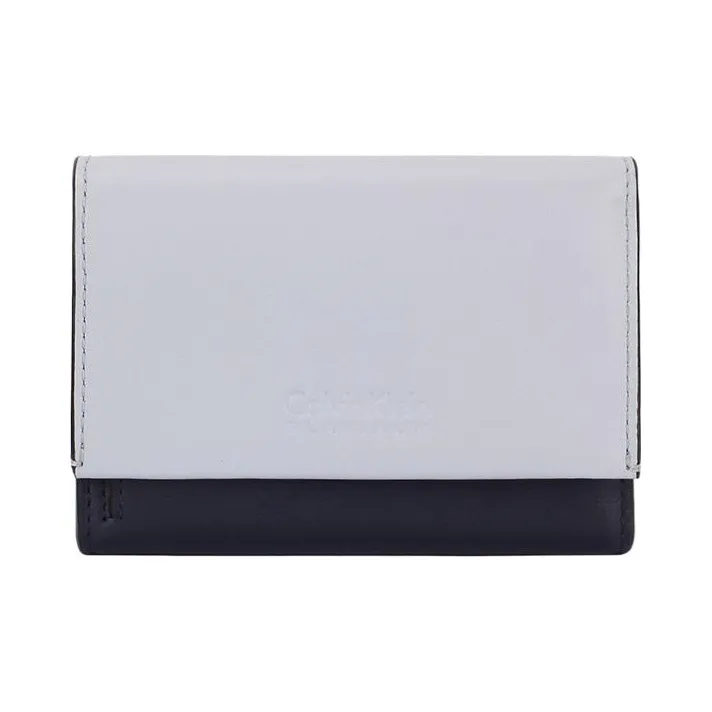 CK/Calvin Klein Cow Leather Wallet Women's White-0