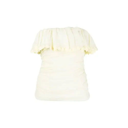 ISABEL MARANT Strapless Tops Women's Light Yellow