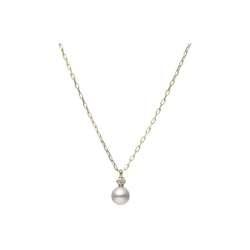 MIKIMOTO Necklaces Women's Gold/White