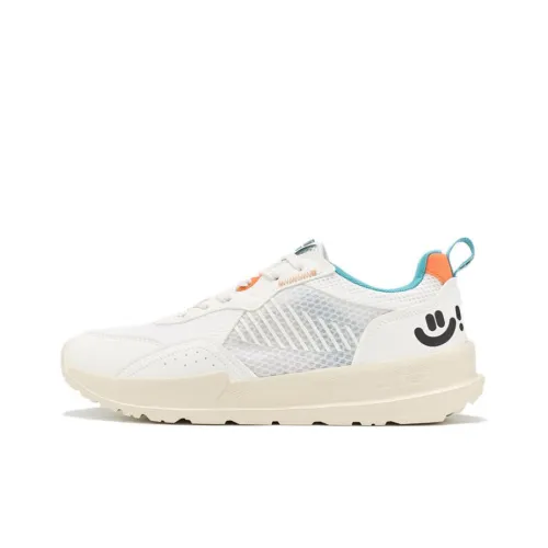 AGAHO x XTEP Shuoying 2.0 Anti Slip Wear Resistant Low Top Sports Casual Shoes Men's White Blue Orange