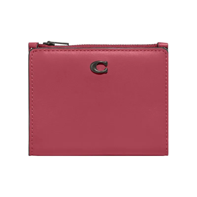COACH Calfskin Wallet Women's Fuchsia-0
