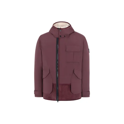 STONE ISLAND Jackets Men Burgundy