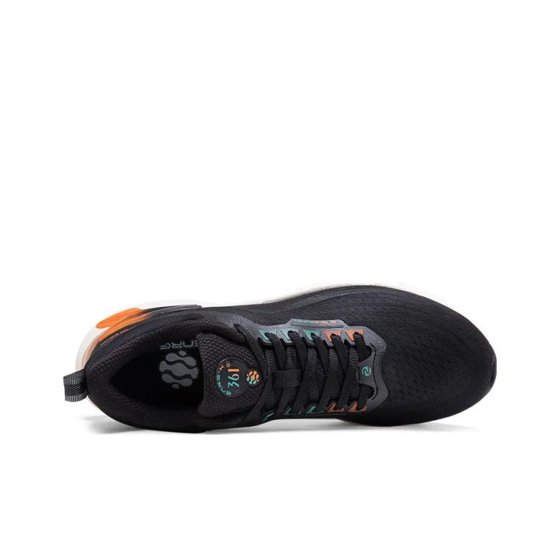 361° E Toughness 2.0 Anti Slip Wear Resistant Low Top Running Shoes Black Orange-1