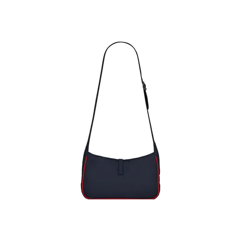 SAINT LAURENT LE5A7 Nylon Hobo Bag, Crossbody Bag, Shoulder Bag Women's Marine Blue-4
