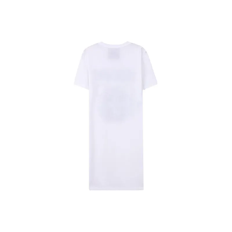 MOSCHINO Short Sleeved Dress Women's White-1