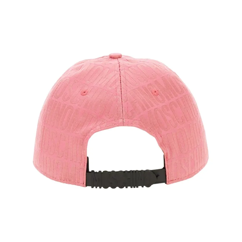 MOSCHINO Polyester Baseball Caps Men's Pink-2