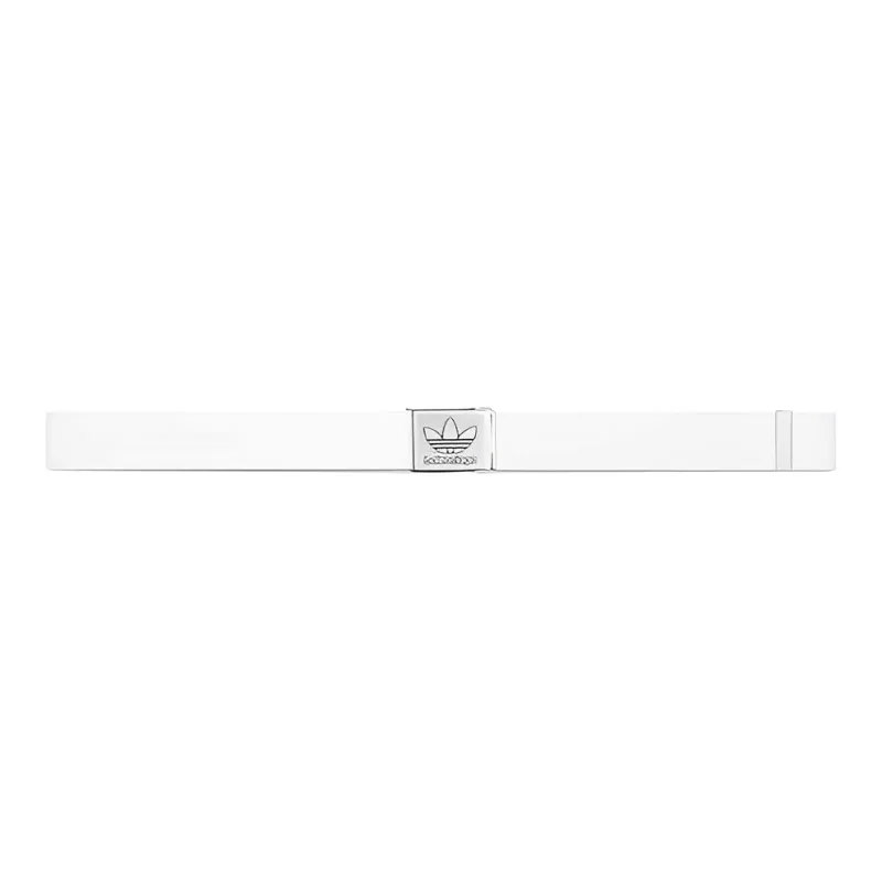 Balenciaga Fashion Trend Versatile Casual Minimalist Style Smooth Buckle Belt Men's White Width  3.8cm-0