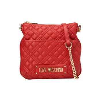 LOVE MOSCHINO Polyurethane Shoulder Bag Crossbody Bag Women's Red
