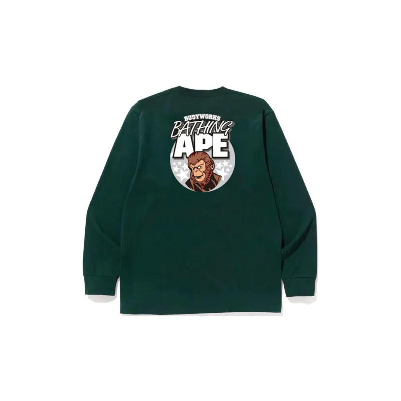 Bape Ape Graphic L/S Tee-5