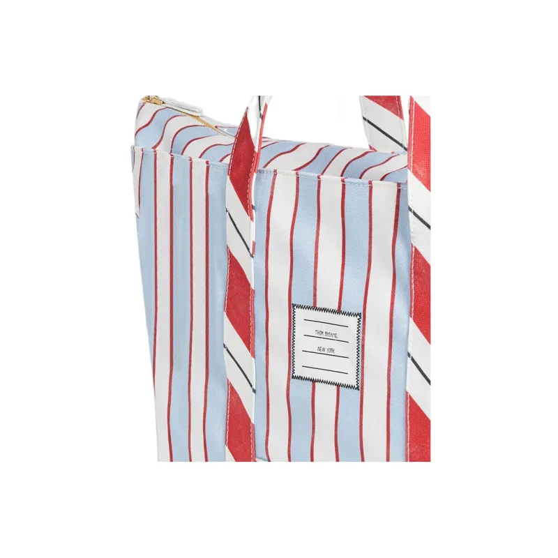 THOM BROWNE Striped Medium Tool Tote Bag-4
