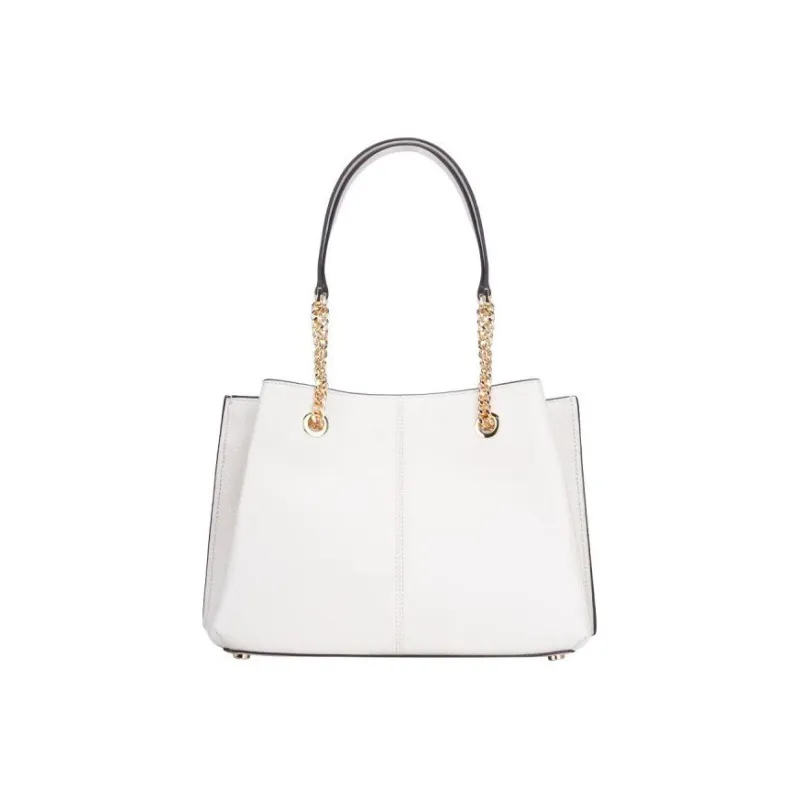 MICHAEL KORS Teagen Cow Leather Handbag, Shoulder Bag Women's Milk White-2