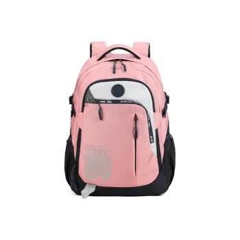 AOKING AK Polyester Backpack Large Size Unisex Light Pink/Light Gray/Black