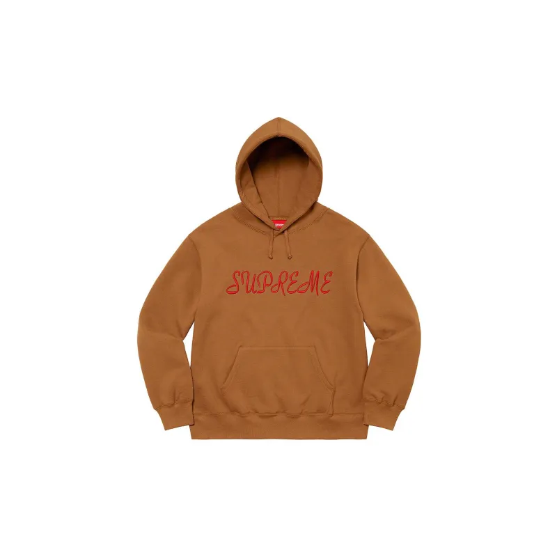 Supreme Script Hooded Sweatshirt-4