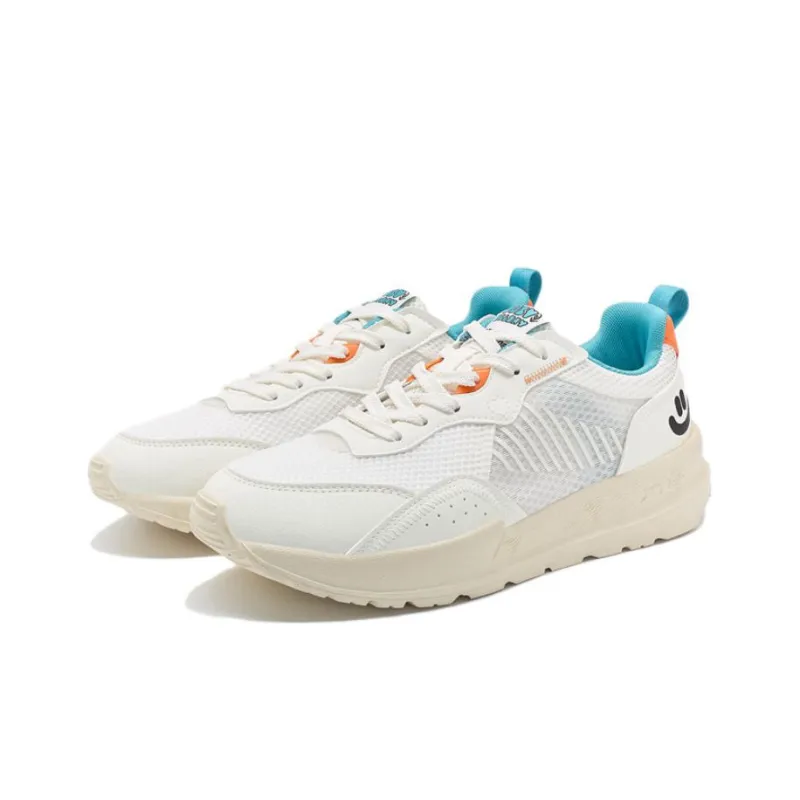 AGAHO x XTEP Shuoying 2.0 Anti Slip Wear Resistant Low Top Sports Casual Shoes Men's White Blue Orange-1